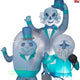 6' Gemmy Airblown Inflatable Halloween Disney Haunted Mansion Hitchhiking Ghosts Scene