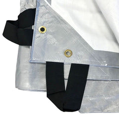 28' x 48' Silver Heavy Duty Waterproof Hay Tarp Cover