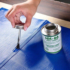 Moose Supply Inflatable Bounce House Vinyl Repair Kit, Yellow Marble with 4 oz. HH66 Glue