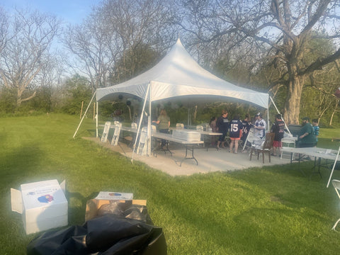 20' x 20' Premium High Peak Frame Party Tent - White