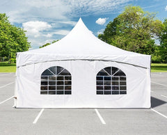 8' x 20' High Peak Frame Party & Canopy Tent Premium Blockout Cathedral Sidewall