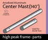 Image of Center Mast Assembly for 30' x 30' High Peak Frame Tent