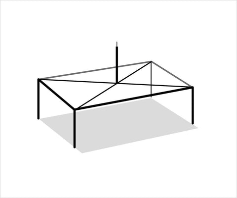 10' x 20' High Peak Canopy Tent Frame Only