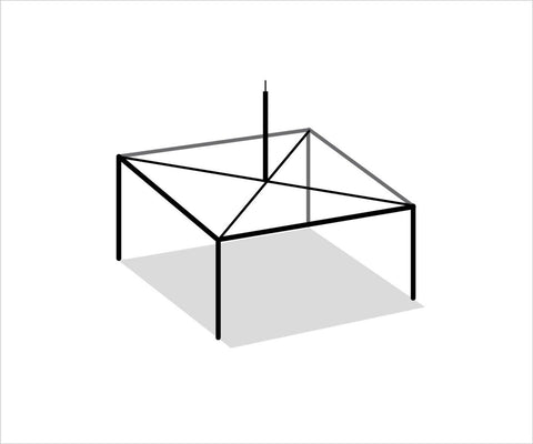 15' x 15' High Peak Canopy Tent Frame Only