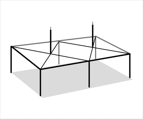 20' x 40' High Peak Canopy Tent Frame Only