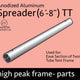 6' 8" Spreader Pipe for High Peak Frame Tent, Twin Tube