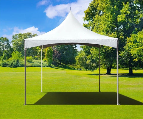 10' x 10' Premium High Peak Tent, White