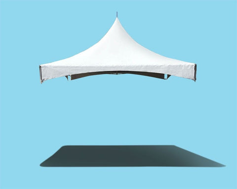 10 x 10 High Peak Frame Top Only - White