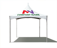 10' x 10' Premium High Peak Frame Party Tent - White - Custom Printing