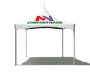 Image of 10' x 10' Premium High Peak Frame Party Tent - White - Custom Printing