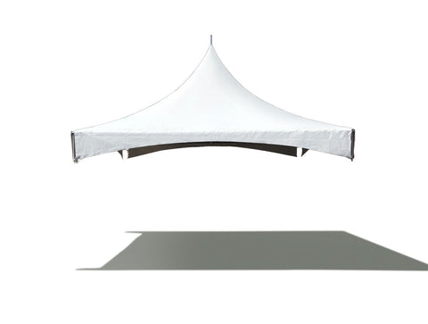 10 x 10 High Peak Frame Top Only - White