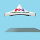 10 x 10 High Peak Frame Top Only - White - Custom Printing
