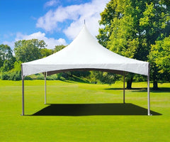 15' x 15' Premium High Peak Frame Party Tent - White