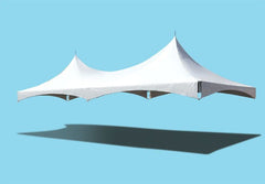 15' x 30' High Peak Frame Top Only - White