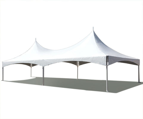 20' x 40' Premium Twin Tube High Peak Frame Party Tent - White