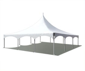 30' x 30' Premium High Peak Frame Party Tent - White