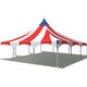 30' x 30' Premium High Peak Frame Party Tent - Red White and Blue