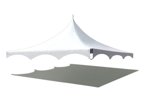 30' x 30' High Peak Frame Top Only - White