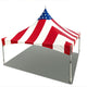 20' x 20' Premium High Peak Frame Party Tent - Red White and Blue