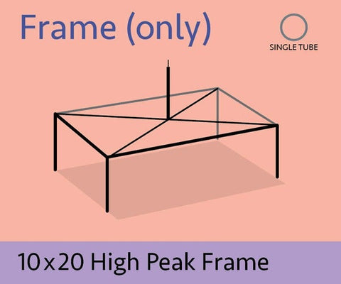 10' x 20' High Peak Canopy Tent Frame Only