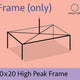 10' x 20' High Peak Canopy Tent Frame Only