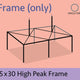 15' x 30' High Peak Canopy Tent Frame Only