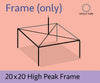 Image of 20' x 20' High Peak Canopy Tent Frame Only