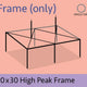 20' x 30' High Peak Canopy Tent Frame Only