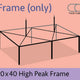 20' x 40' Twin Tube High Peak Canopy Tent Frame Only