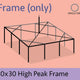 30' x 30' High Peak Canopy Tent Frame Only