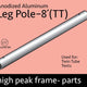 8' Leg for High Peak Frame Tent, Twin Tube