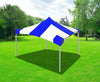 Image of 20' x 20' Premium High Peak Frame Party Tent - Blue Striped