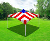 Image of 15' x 15' Premium High Peak Frame Party Tent - Red, White and Blue