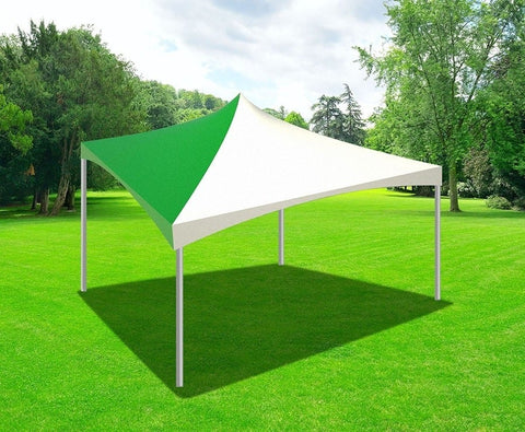 20' x 20' Premium High Peak Frame Party Tent - Green Solid