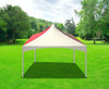 Image of 20' x 20' Premium High Peak Frame Party Tent - Red Solid