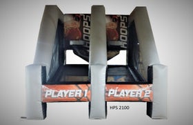 Interactive Shooting Game with Blower, Hoops