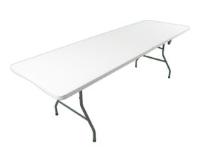 96" Rectangle Plastic Fold-in-Half Banquet Table