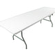 96" Rectangle Plastic Fold-in-Half Banquet Table