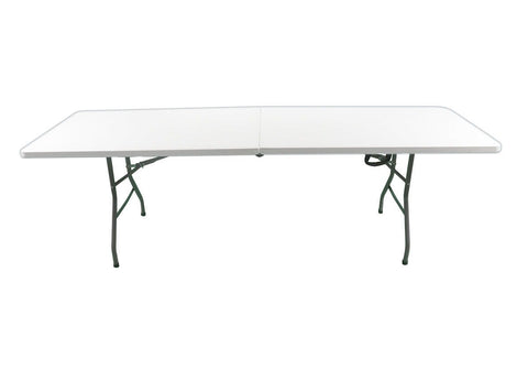 96" Rectangle Plastic Fold-in-Half Banquet Table
