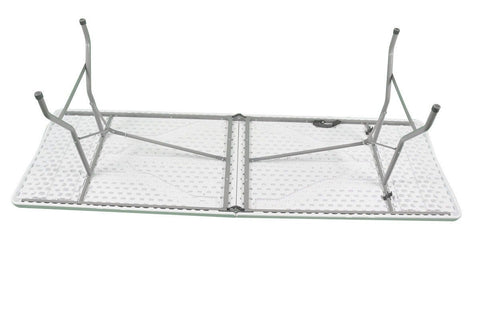 96" Rectangle Plastic Fold-in-Half Banquet Table