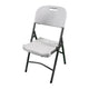 Blow Mold White Plastic Folding Chair