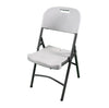 Image of Blow Mold White Plastic Folding Chair