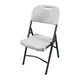 Blow Mold White Plastic Folding Chair