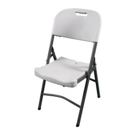 Blow Mold White Plastic Folding Chair
