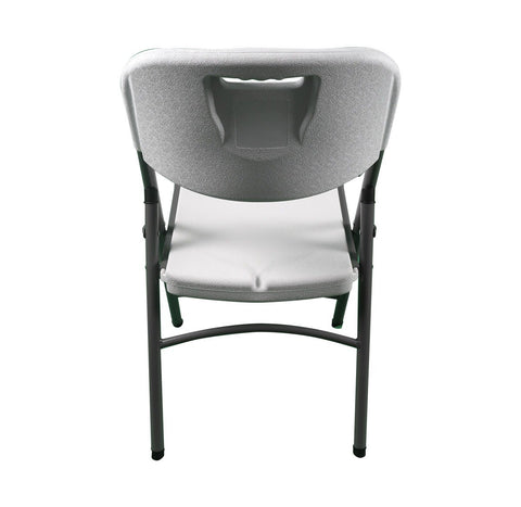 Blow Mold White Plastic Folding Chair