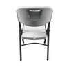 Image of Blow Mold White Plastic Folding Chair