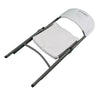 Image of Blow Mold White Plastic Folding Chair