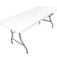 72" Rectangle Plastic Fold-in-Half Banquet Table