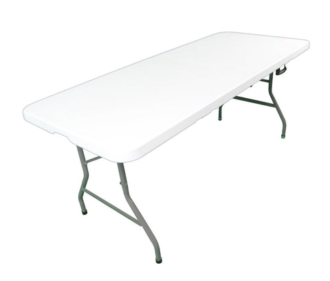 72" Rectangle Plastic Fold-in-Half Banquet Table