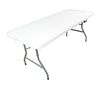 Image of 72" Rectangle Plastic Fold-in-Half Banquet Table